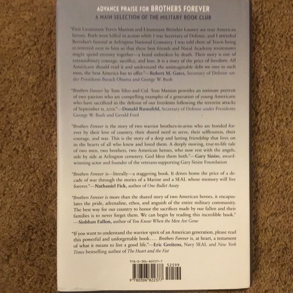 Brothers Forever (*Signed Book *by Author Tom Manion, USMC (RET) - Picture 4 of 5